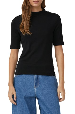 Slim fit pamučna majica kratkih rukava