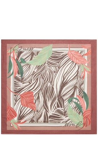 Satenska marama s apstraktnim printom