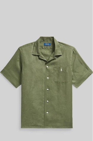 Classic fit Linen Camp Shirt