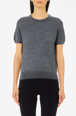 Pletena majica kratkih rukava od djevičanske vune