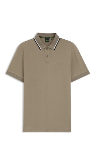 Slim fit pamučna polo majica kratkih rukava