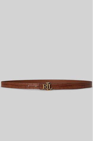 Reversible Skinny Leather Belt