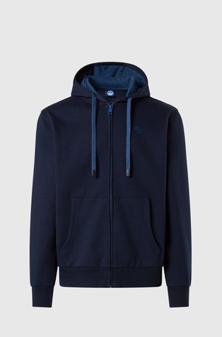 Pulover s kapuljačom i izvezenim logotipom