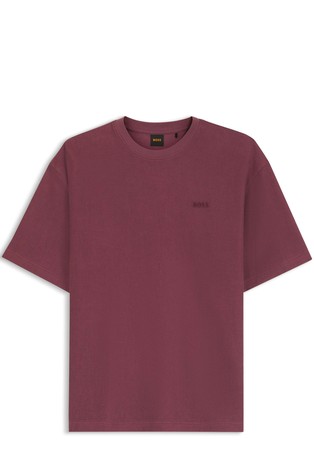 Relaxed fit majica kratkih rukava od rastezljivog pamuka