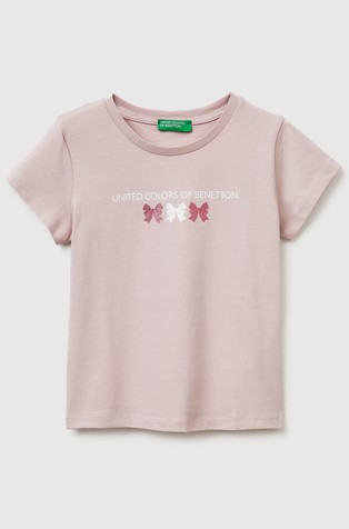 T-shirt with glittery logo