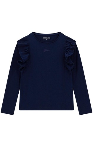 Pamučna majica dugih rukava s volančićima