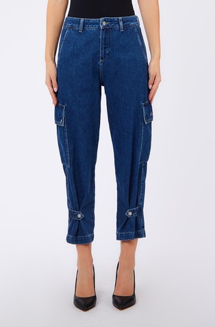 Barrel fit 7/8 jeans