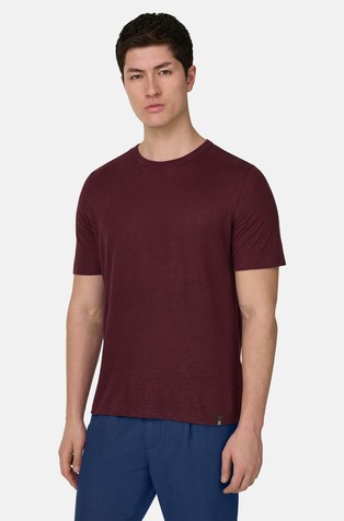 Majica od rastezljive lanene jersey tkanine