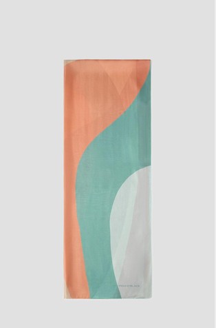 Svileni šal s uzorkom