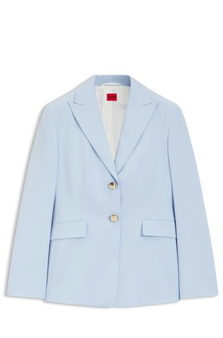 Regular-fit single-breasted blazer