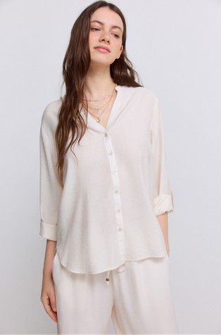 Viscose blend blouse