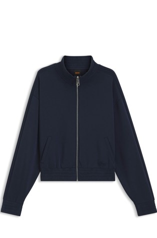Relaxed fit pulover s ukrasnim obrubima
