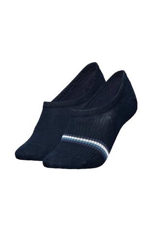 Paket od 2 para stopalica s prugastim detaljem