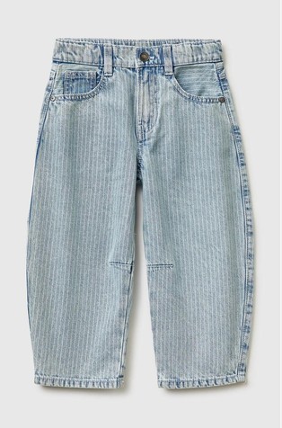 Striped balloon fit jeans