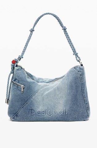 Denim torba s reljefnim logotipom