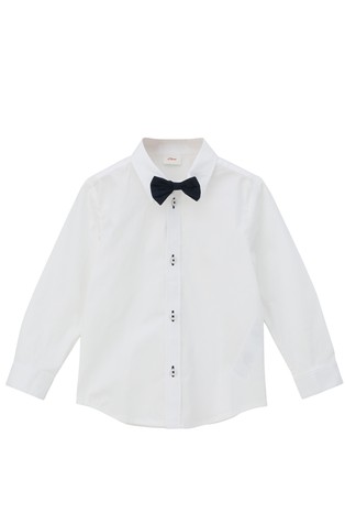 Košulja od popelina s uklonjivom leptir mašnom