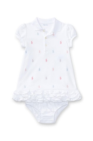 2-dijelni komplet polo haljine s volančićima i gaćica