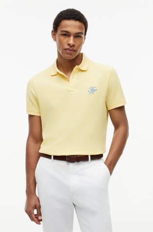 Regular fit logo polo majica kratkih rukava od pikéa