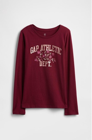 Majica dugih rukava s otiskom za djevojčice