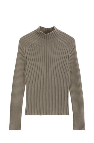 Mock neck sweater in cotton