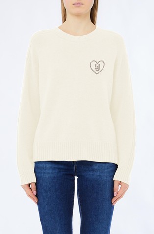 Pleten pulover s detaljem od ukrasnih kamenčića