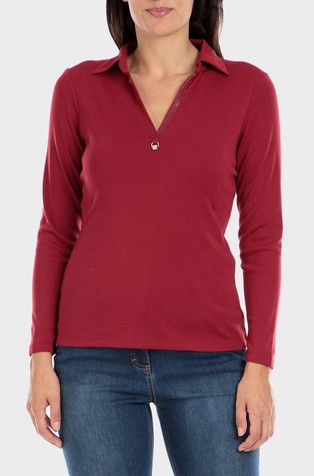 Polo majica s ukrasnim kamenčićima