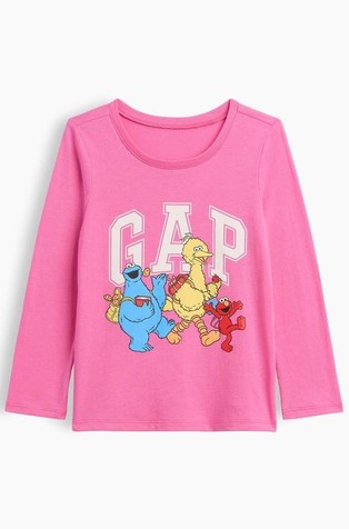 babyGap x Sesame Street majica dugih rukava s otiskom za djecu djevojčice