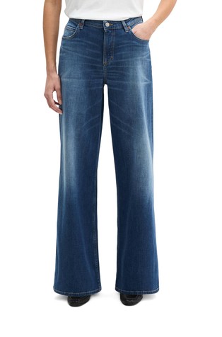 Široke jeans hlače od rastezljivog pamučnog denima