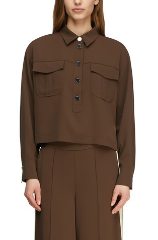 Kratka košulja od krep tkanine