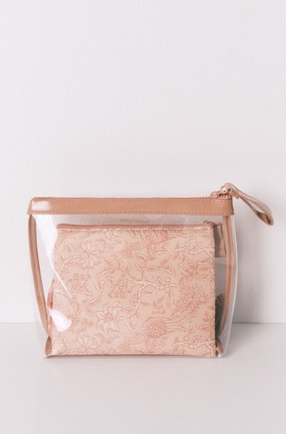 Paket od 3 kozmetičke torbice s cvjetnim uzorkom