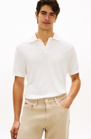 Slim fit polo majica od mješavine pamuka i liocela