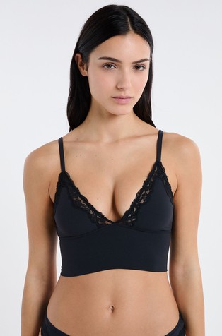 Pure Soft Lace Bra in Microfibre and Lace