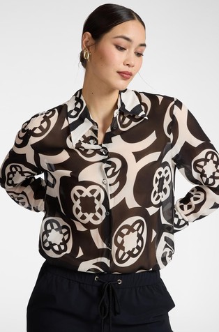 Viscose shirt with pattern