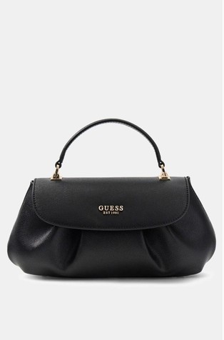Amorette handbag in faux-leather with pleats