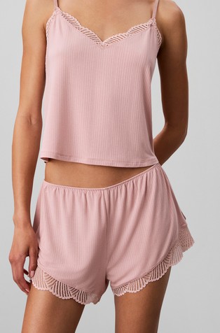 Pyjama Shorts with Lace