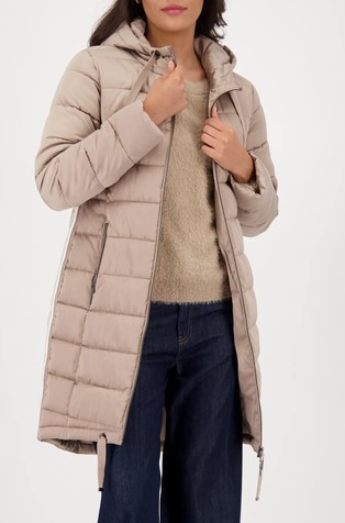 Prošivena jakna s prugastim detaljima