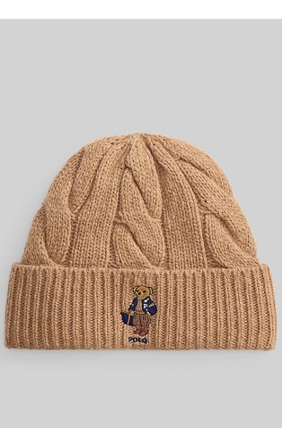 Polo Bear pletena kapa od mješavine vune