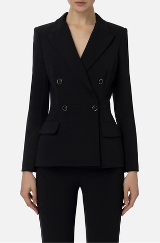 Sako od krep tkanine s dvorednim kopčanjem