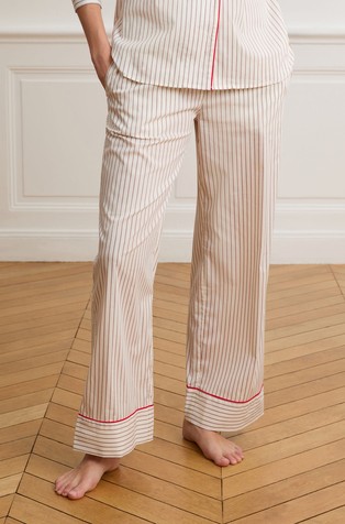 Beguin donji dio pidžame s prugastim uzorkom