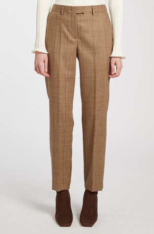 Slim-fit lightweight wool trousers