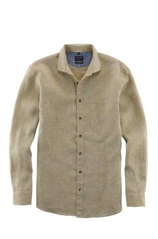 Casual Modern Fit Linen Shirt