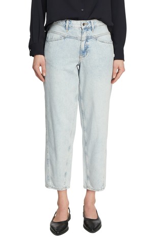 Barrel-leg jeans hlače s ukrasnim šavovima