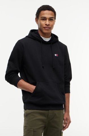 Badge Brushed Fleece Hoody