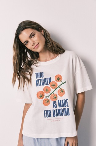 Cotton printed T-shirt