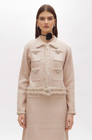 Kardigan sa svjetlucavim lurex vlaknima