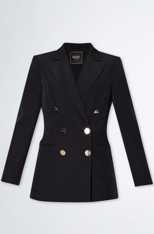 Rastezljiv sako s dvorednim kopčanjem