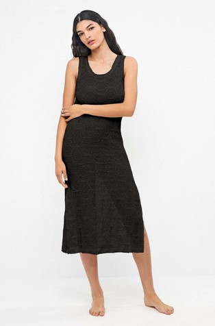 Pamučna haljina u heklanom stilu