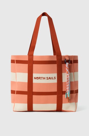 Striped tote bag