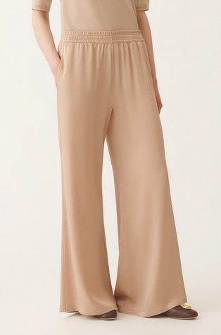 Relaxed fit hlače od envers satena