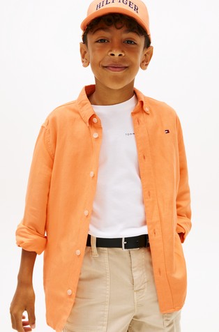 Relaxed fit košulja od mješavine lana